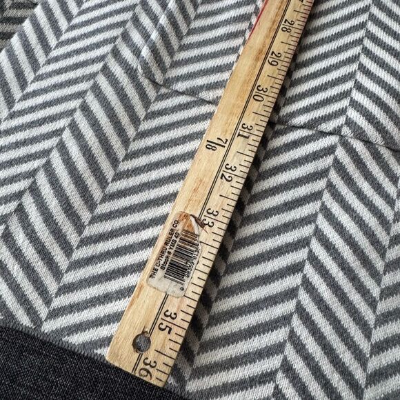 Ann Taylor Open Front Chevron Cardigan – Gray & White – Size XL – NWT - Picture 9 of 11